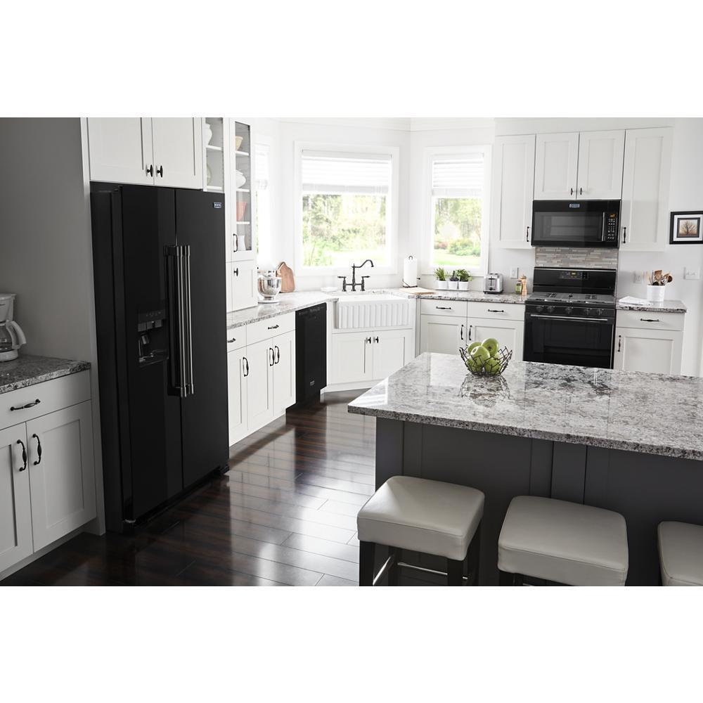 MAYTAG MSS25C4MGB 36-inch Wide Side-by-side Refrigerator With Exterior Ice and Water ...