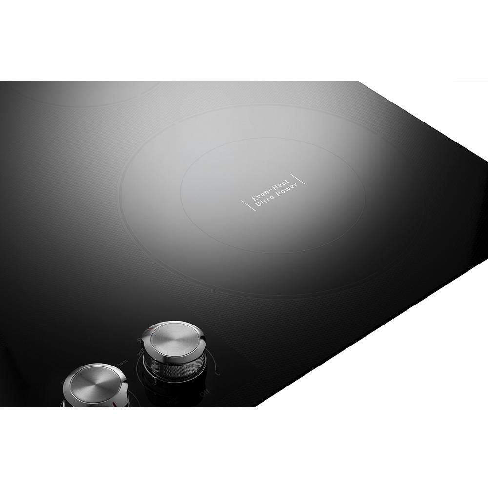KITCHENAID KCES556HBL 36"" Electric Cooktop With 5 Elements and Knob Controls - Black