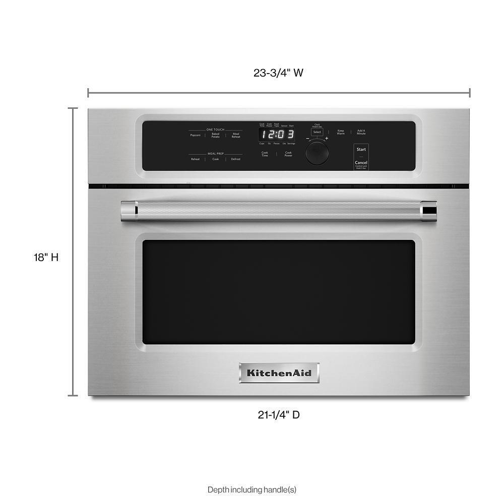 KITCHENAID KMBS104ESS Stainless Steel Kitchenaid 24"" Built In Microwave Oven With 1000...