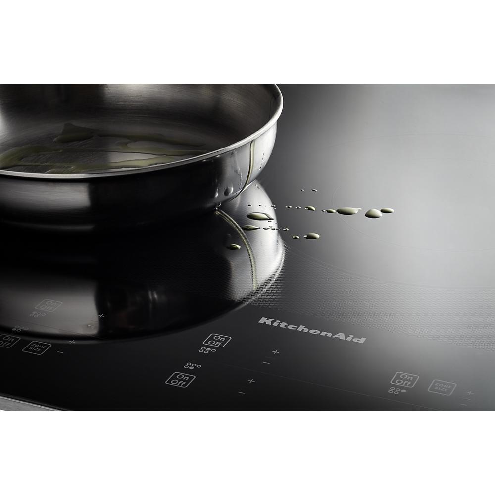 KITCHENAID KCES950KSS 30"" Electric Cooktop With 5 Elements and Touch-activated Controls