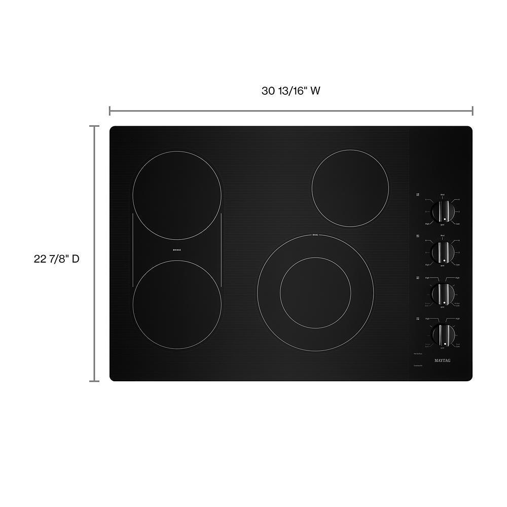 MAYTAG MEC8830HB Maytag 30-inch Electric Cooktop With Reversible Grill and Griddle