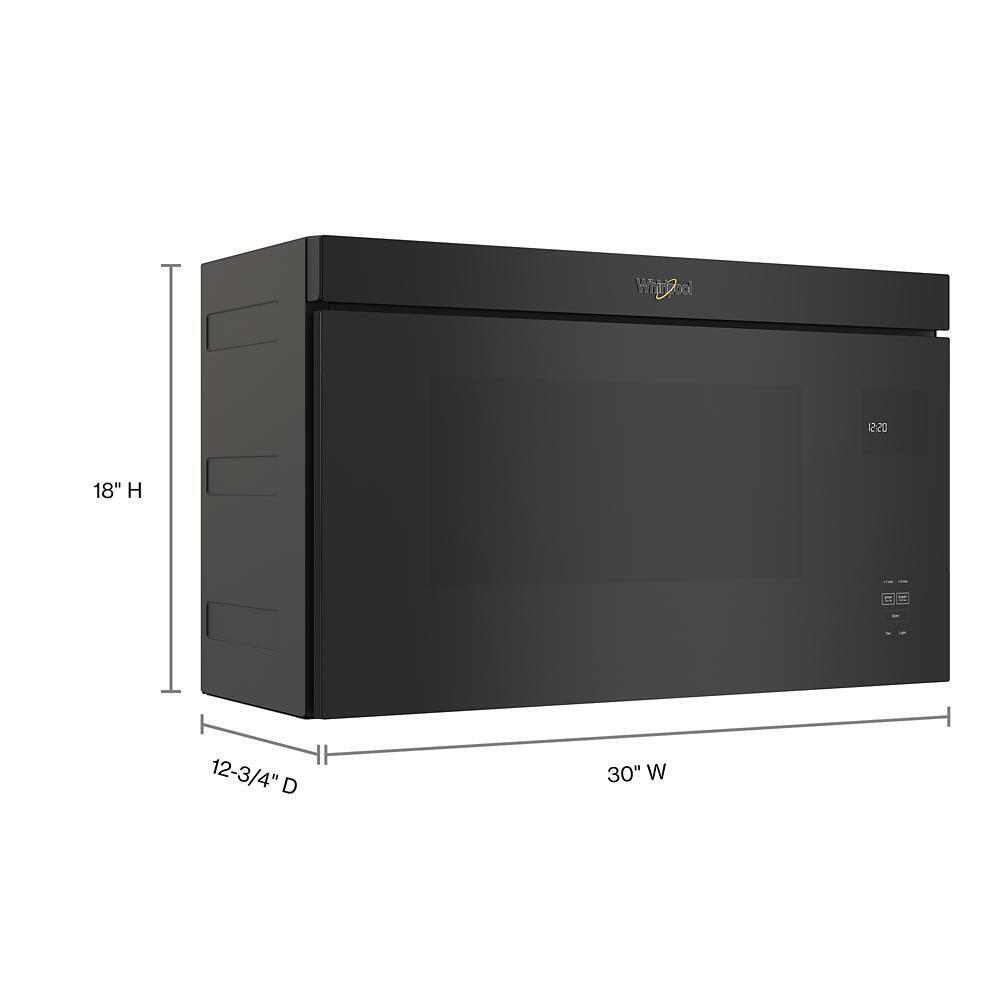 WHIRLPOOL WMMF5930PB 1.1 Cu. Ft. Flush Mount Microwave With Turntable-free Design