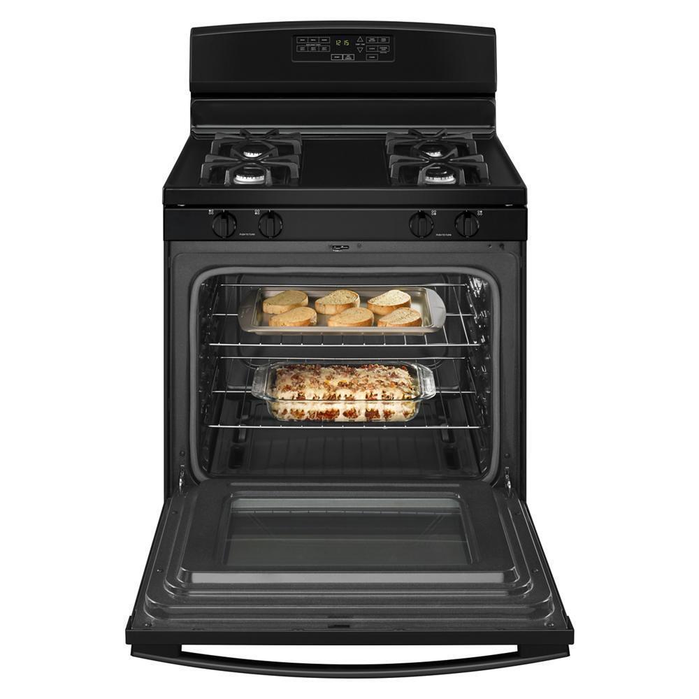 AMANA AGR6603SFB 30-inch Amana Gas Range With Self-clean Option - Black