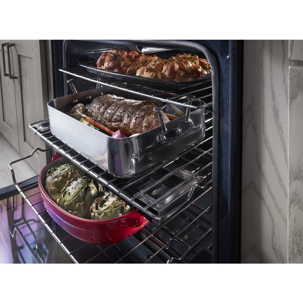 KITCHENAID KSGG700ESS Stainless Steel Kitchenaid 30-inch 5-burner Gas Slide-in CONVECT...