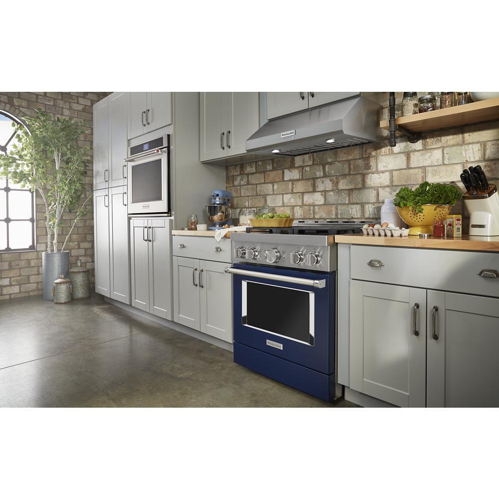 KITCHENAID KFGC500JIB Kitchenaid 30'' Smart Commercial-style Gas Range With 4 Burners ...