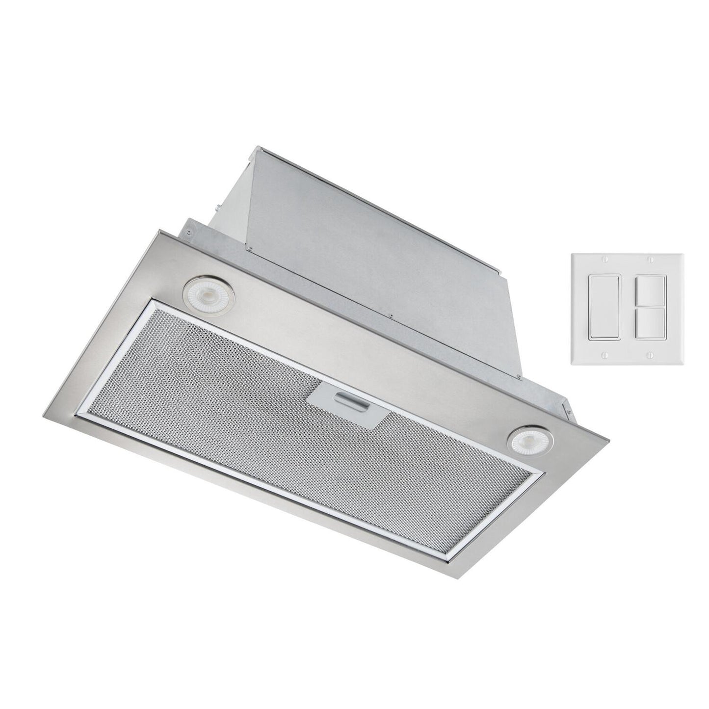 BROAN PMA400SS Broan 21-inch Custom Range Hood Power Pack, 450 Max Blower Cfm, ...