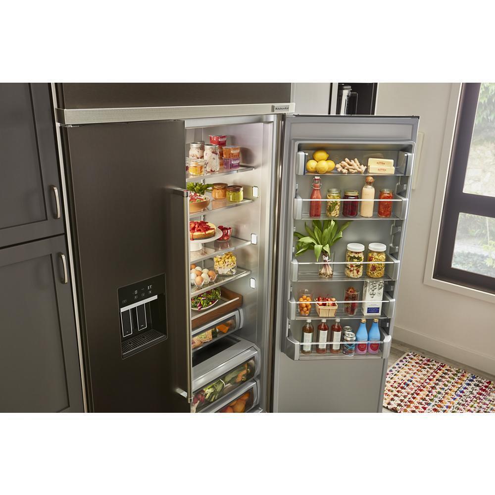 KITCHENAID KUWL314KBS 24"" Undercounter Wine Cellar With Glass Door and Metal-front Racks ...