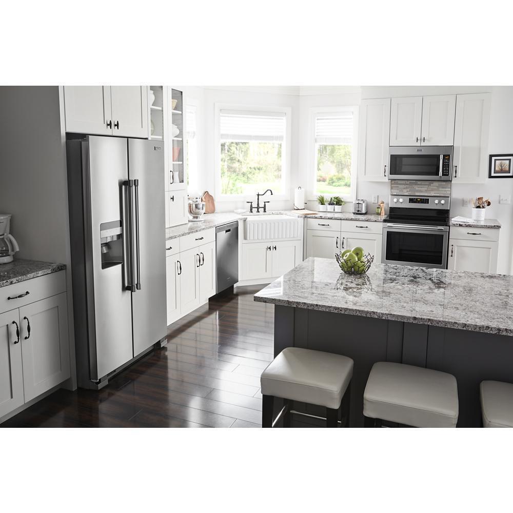 MAYTAG MSS25C4MGZ 36-inch Wide Side-by-side Refrigerator With Exterior Ice and Water ...