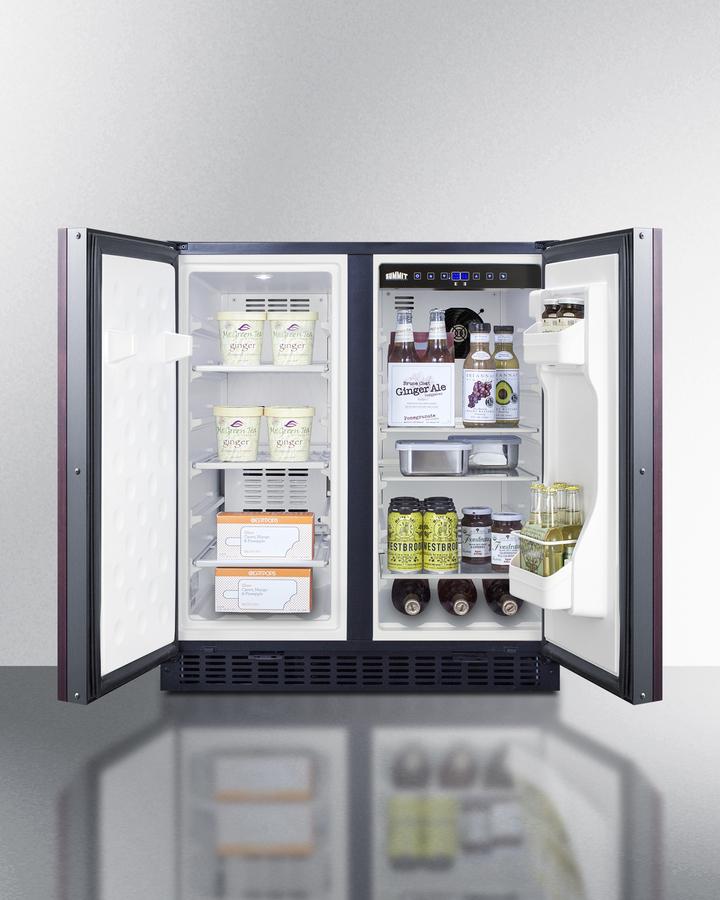 SUMMIT FFRF3070BIF Frost-free Side-by-side Refrigerator-freezer for Built-in or FREEST...
