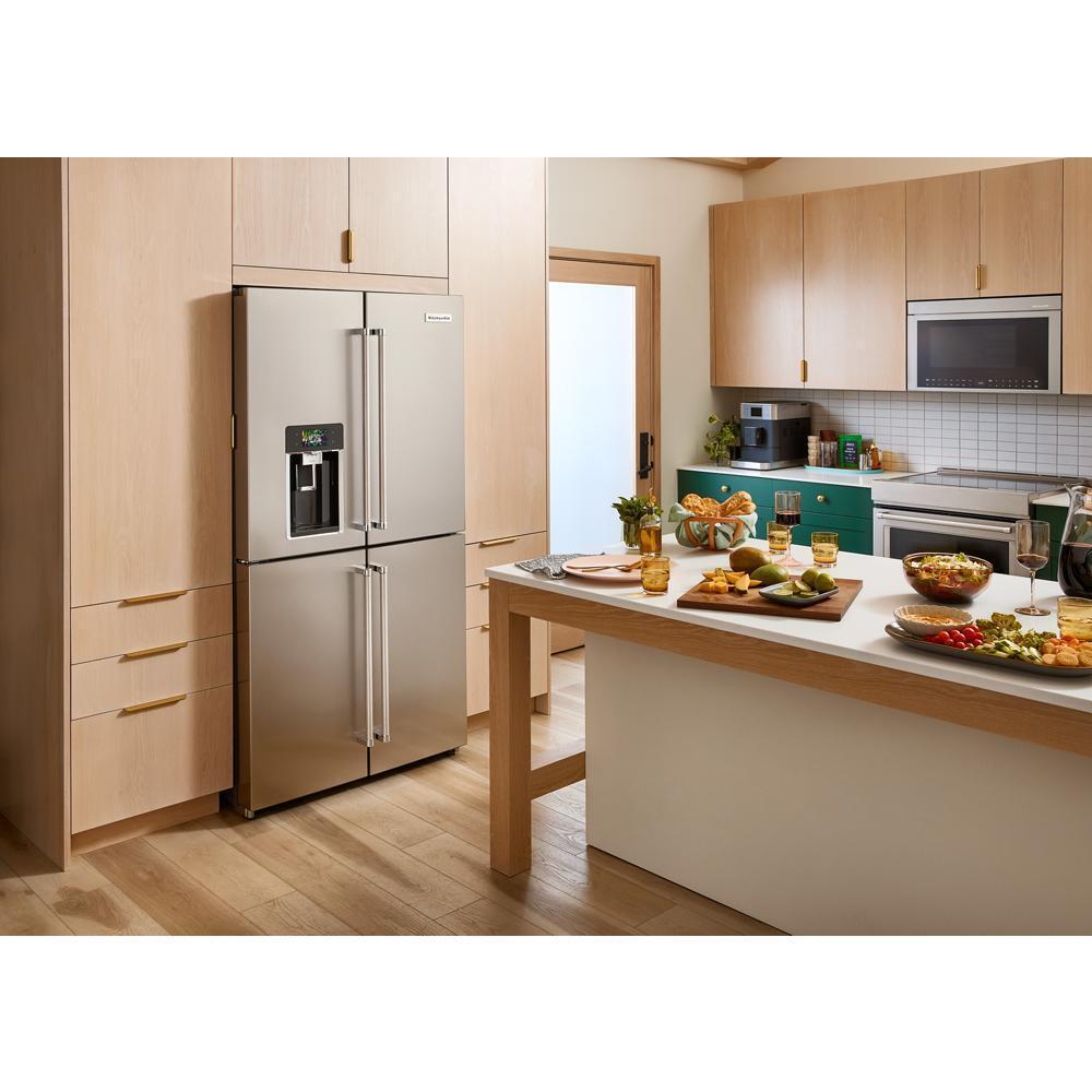 KITCHENAID KRQC736RPS 36"" Counter-depth 19.4 Cu Ft 4-door Refrigerator With Flexible TEMP...