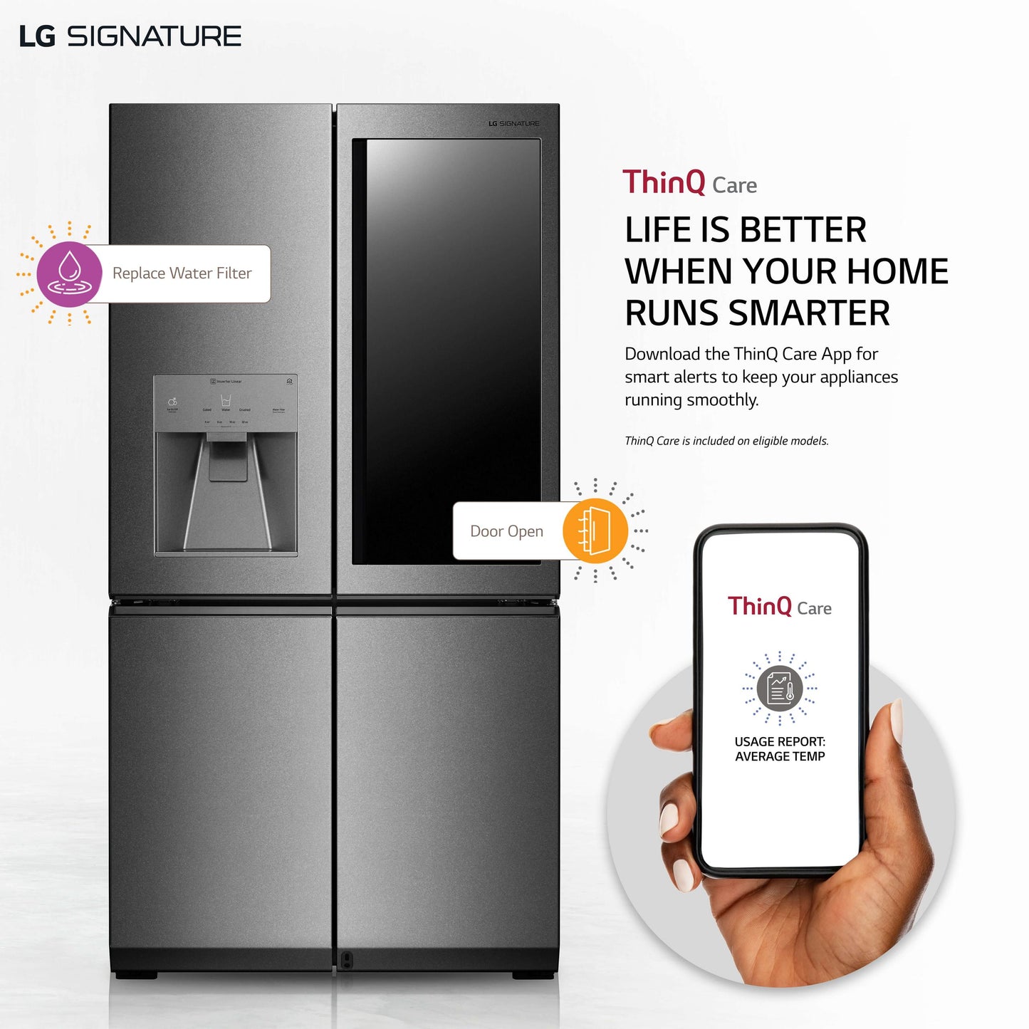 LG URNTC2306N LG Signature 23 Cu. Ft. Smart Wi-fi Enabled Instaview DOOR-IN-D...