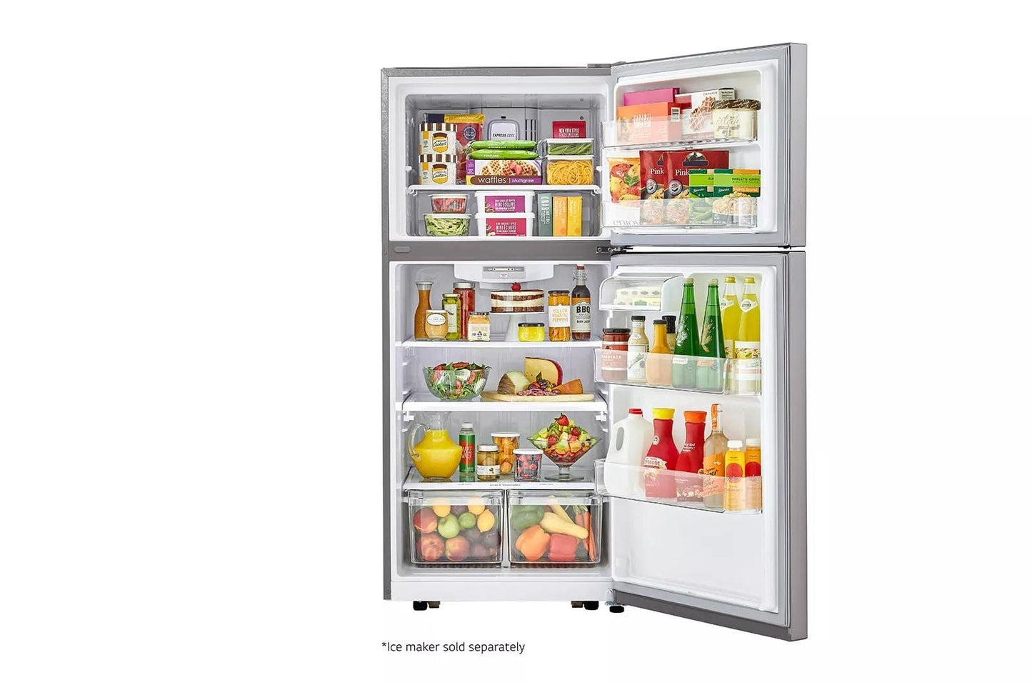 LG LTCS20020S LG 20 Cu. Ft. Top Freezer Refrigerator