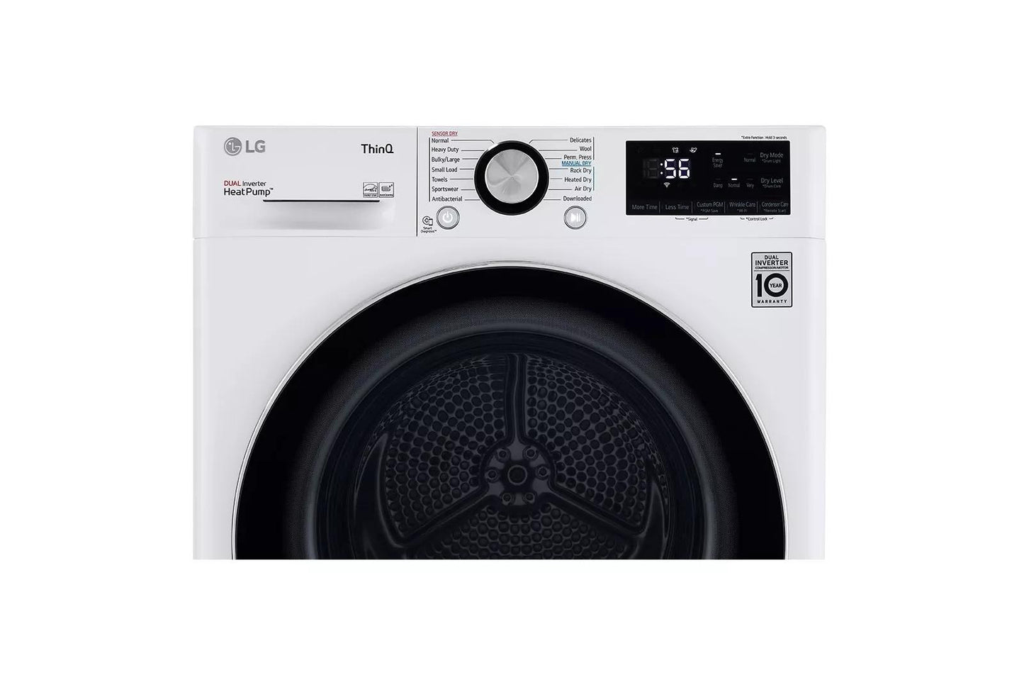 LG DLHC1455W 4.2 CU.FT. Smart Wi-fi Enabled Compact Front Load Dryer With Dual I...