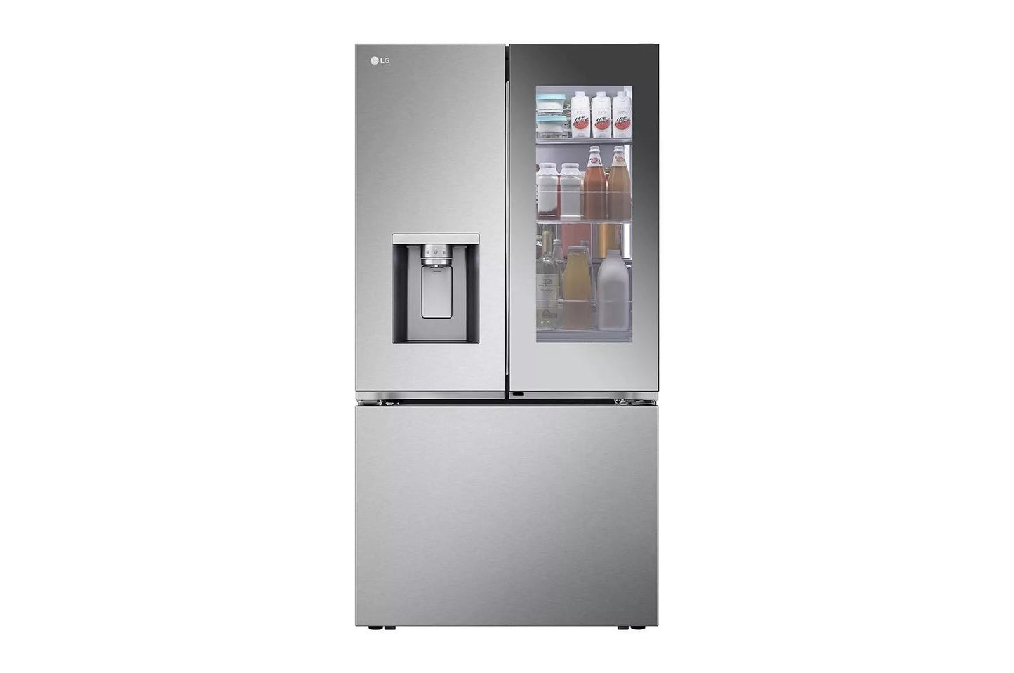 LG LRYKC2606S 26 Cu. Ft. Smart Mirror Instaview Counter-depth Max French D...