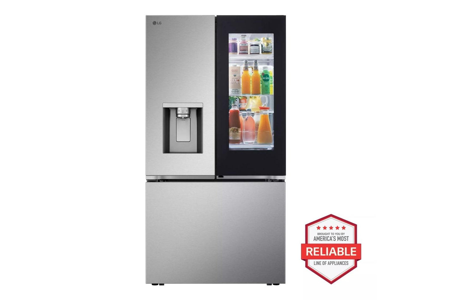 LG LF26C6360S 26 Cu. Ft. Smart Counter-depth Max French Door Refrigerator WIT...