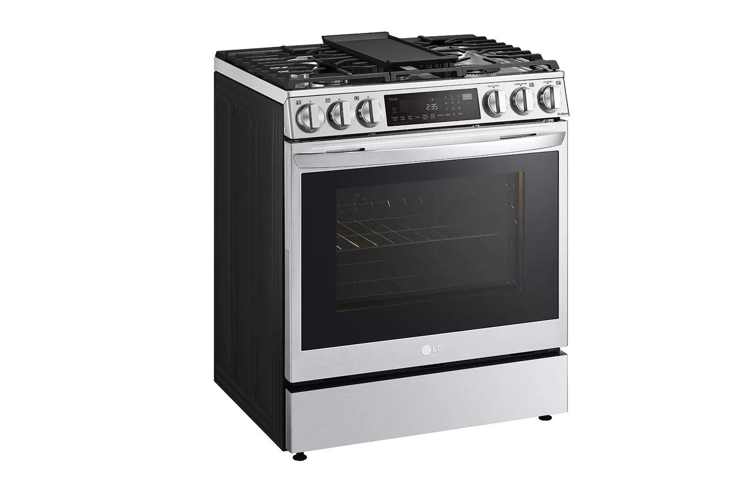 LG LSDL6336F 6.3 Cu. Ft. Smart Wi-fi Enabled Probake Convection Instaview ...