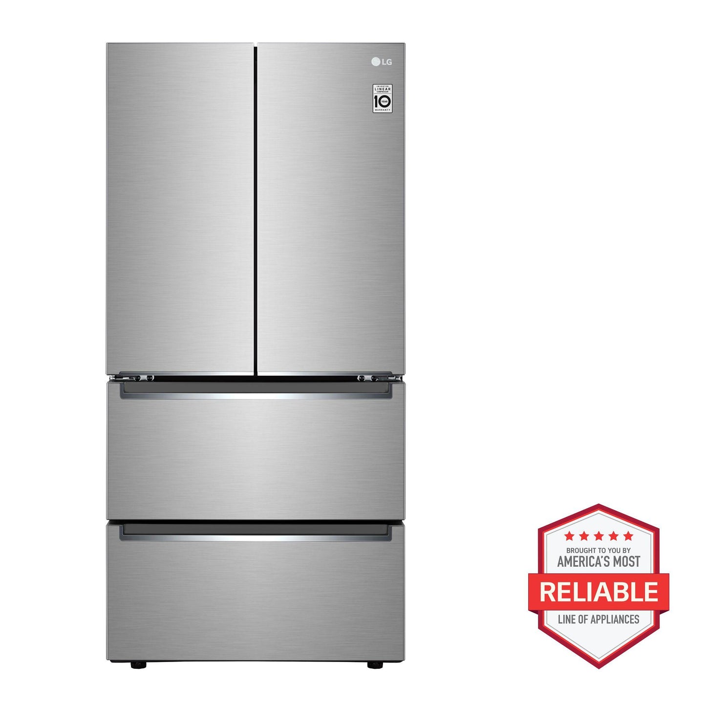 LG LRMNC1803S 19 Cu. Ft. Counter-depth French Door Refrigerator With Door Cooling+