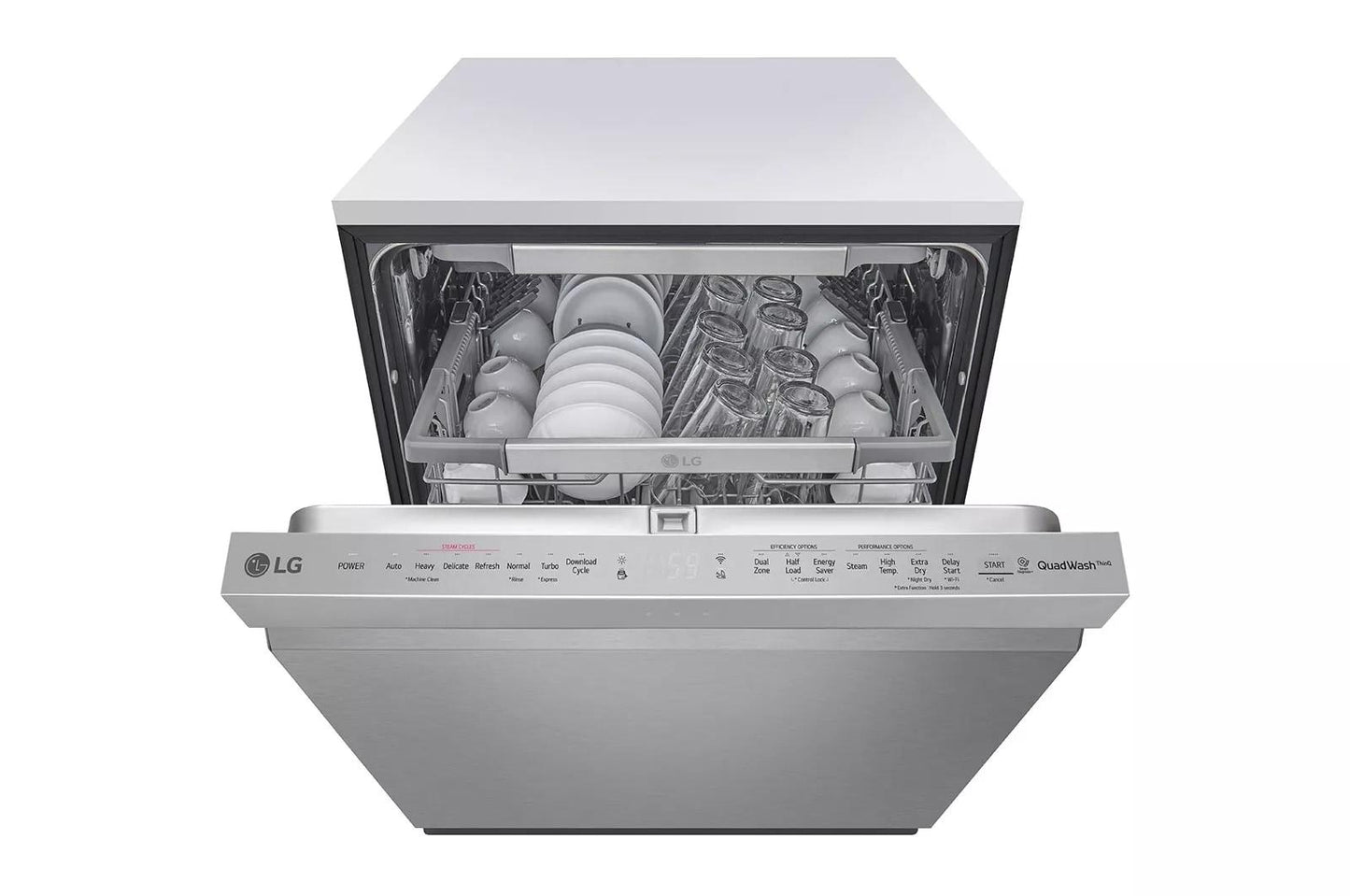 LG LDP6810SS Top Control Smart Wi-fi Enabled Dishwasher With Quadwash and TR...