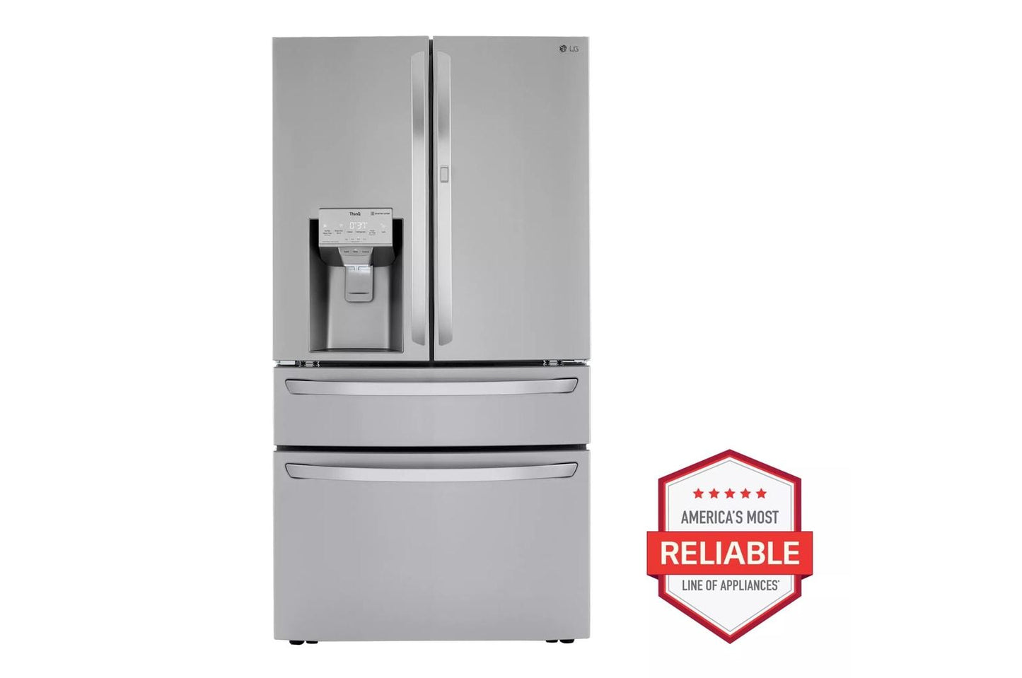 LG LRMDC2306S 23 Cu. Ft. Smart Wi-fi Enabled Counter-depth Refrigerator With CRAF...