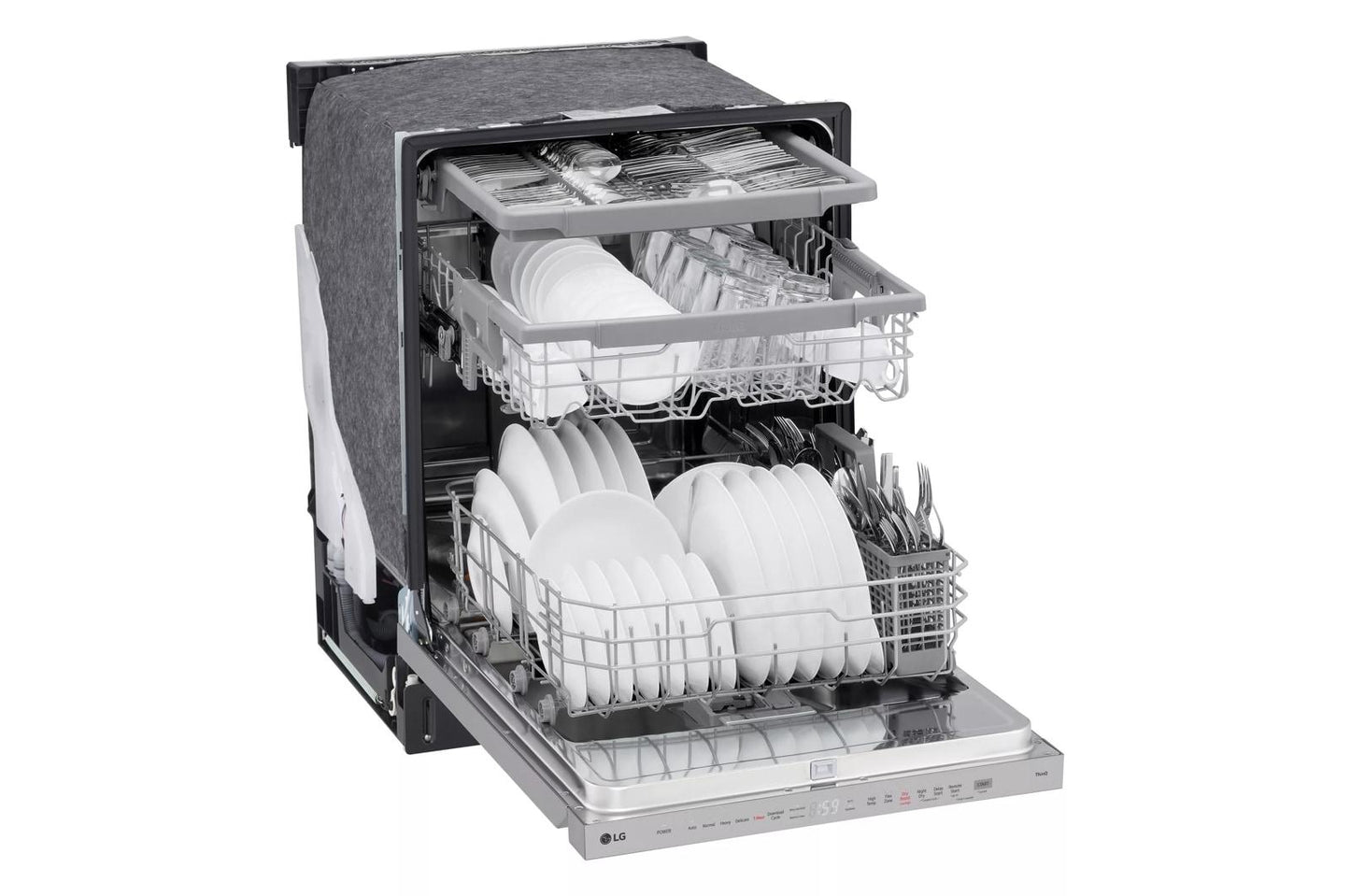 LG LDPH5554S Smart Top-control Dishwasher With 1-hour Wash & Dry, Quadwash PR...