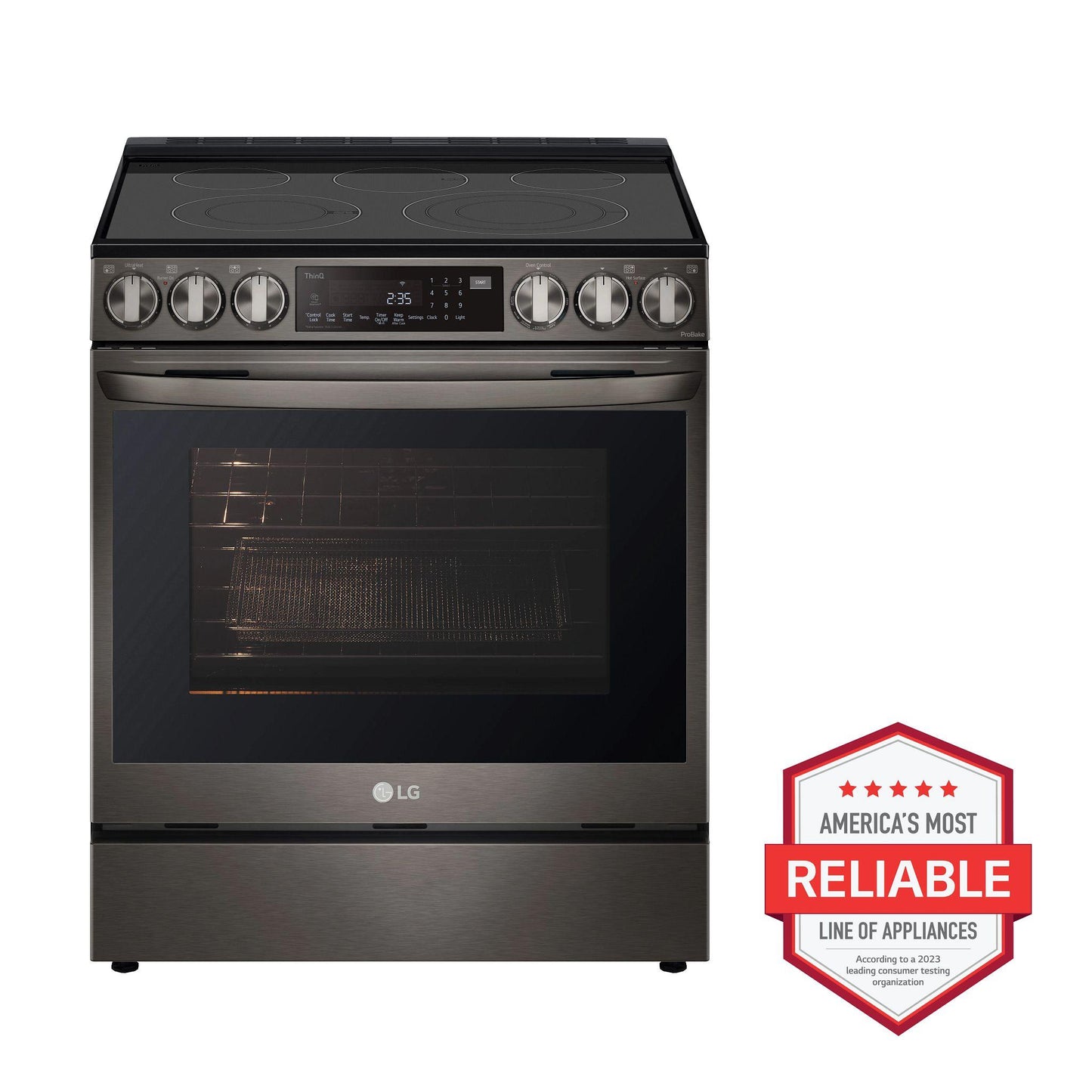 LG LSEL6335D 6.3 Cu Ft. Smart Wi-fi Enabled Probake Convection Instaview E...