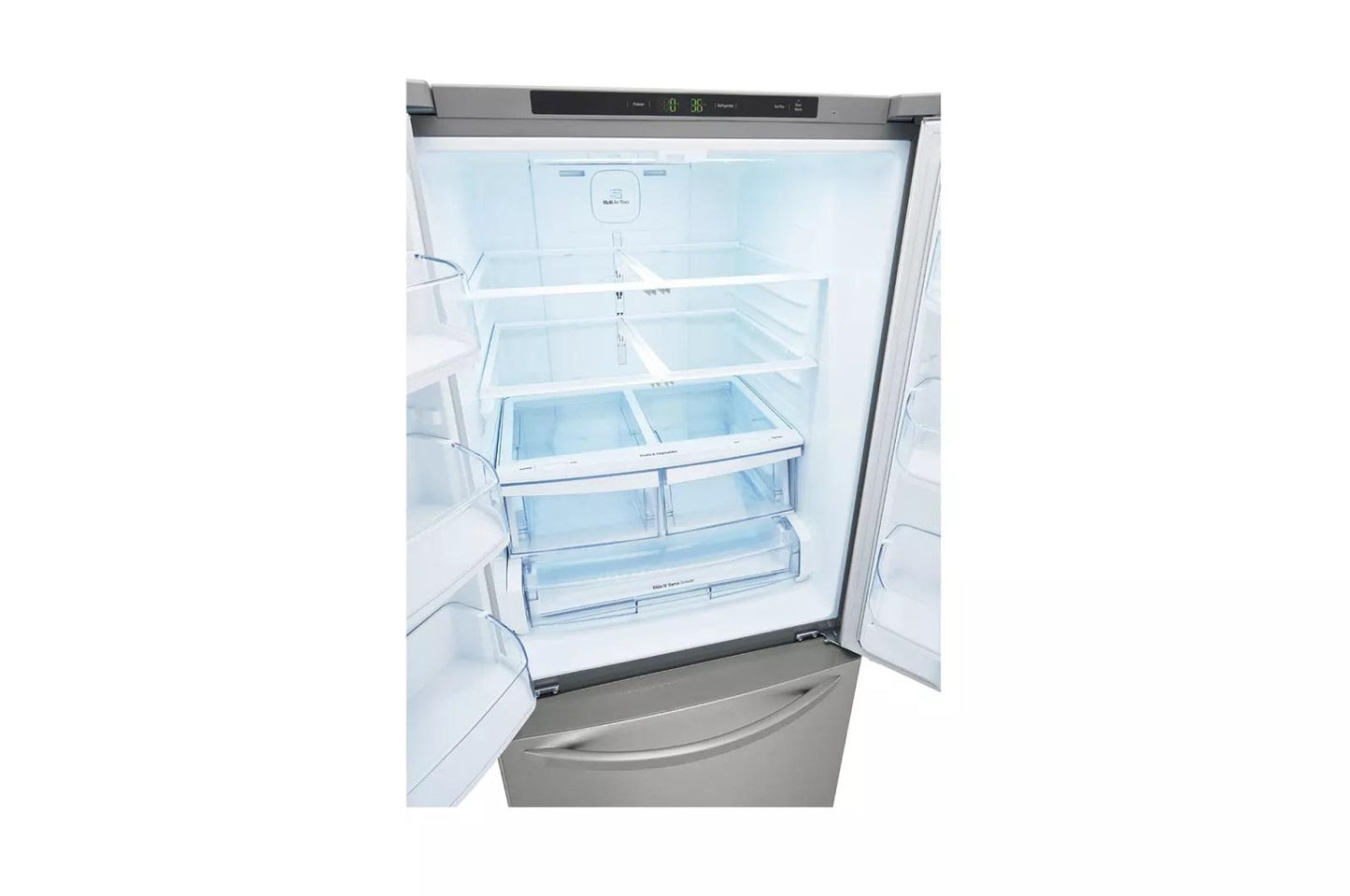 LG LFCS22520S LG 30"" Wide, Large Capacity 3- Door French Door Refrigerator