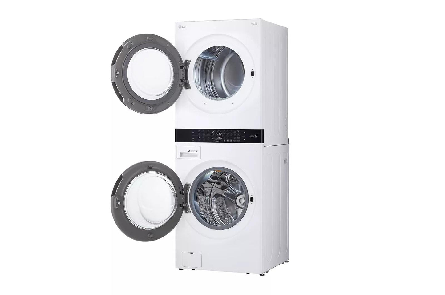 LG WKEX200HWA Single Unit Front Load LG Washtower With Center Control 4.5...