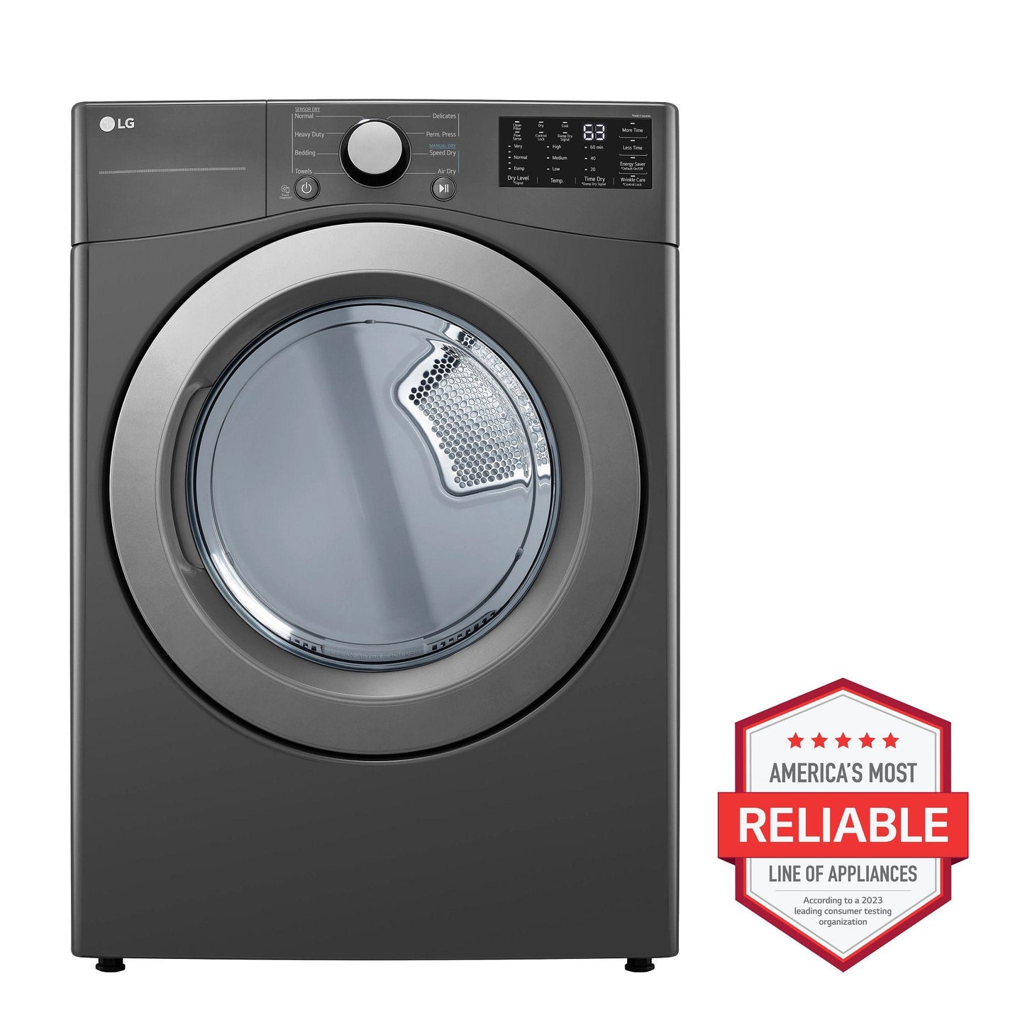 LG DLE3470M LG 7.4 Cu. Ft. Ultra Large Capacity Electric Dryer
