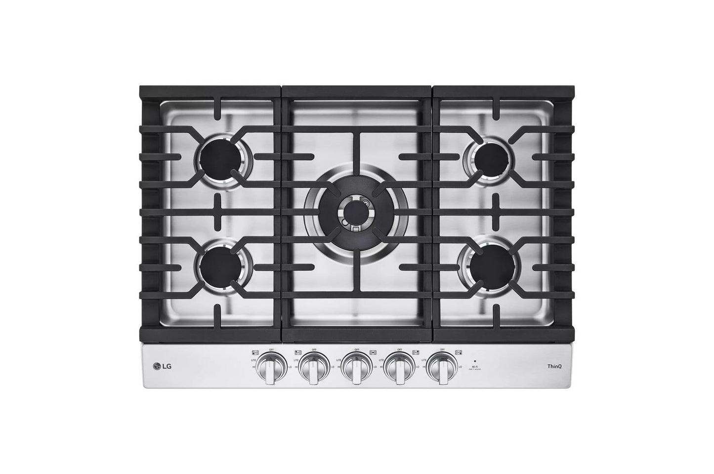 LG CBGJ3027S 30"" Smart Gas Cooktop With Ultraheat 22k BTU Dual Burner and LE...
