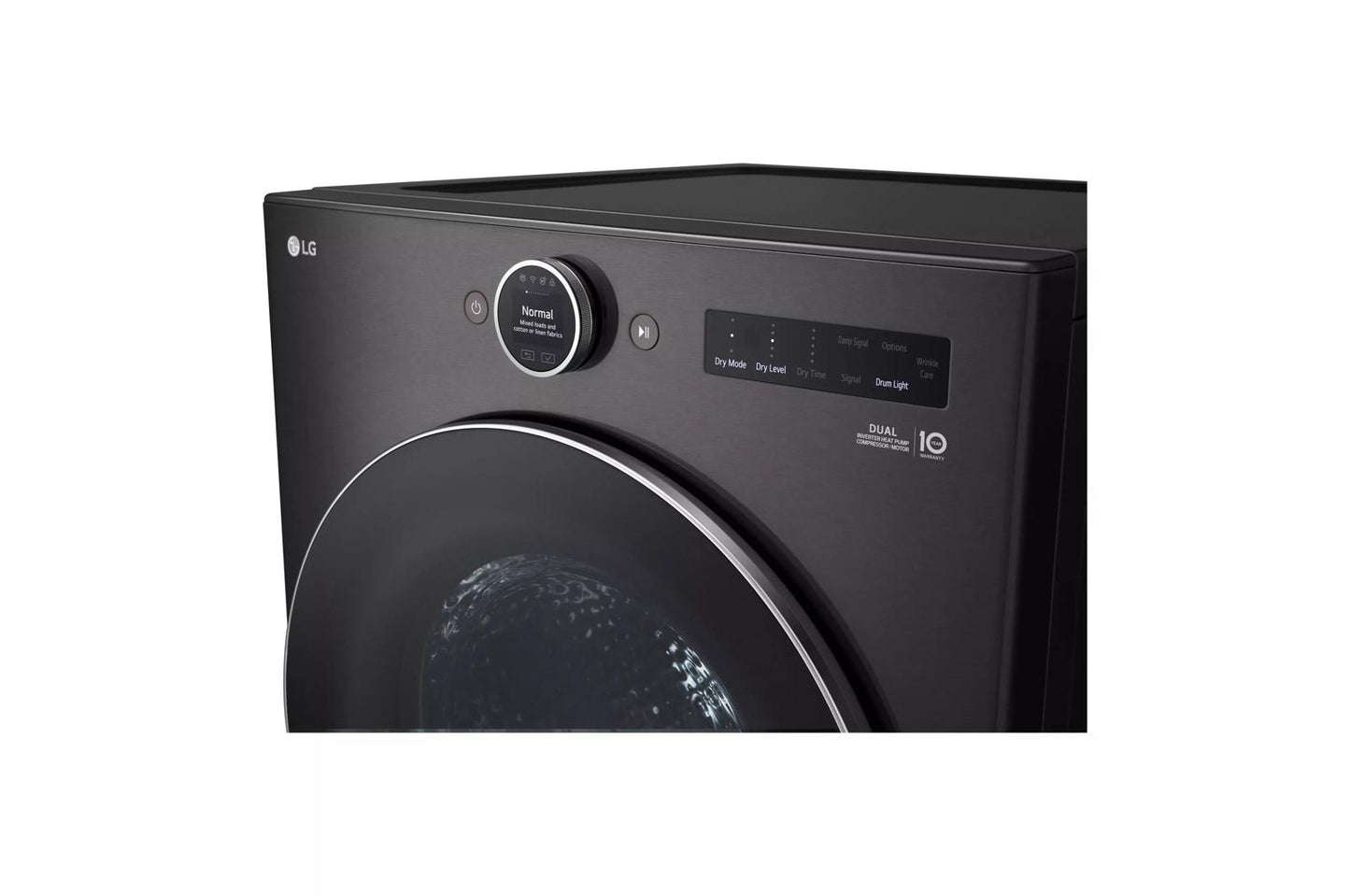 LG DLHC5502B 7.8 Cu. Ft. MEGA Capacity Smart Front Load Dryer With Dual INVERTER...