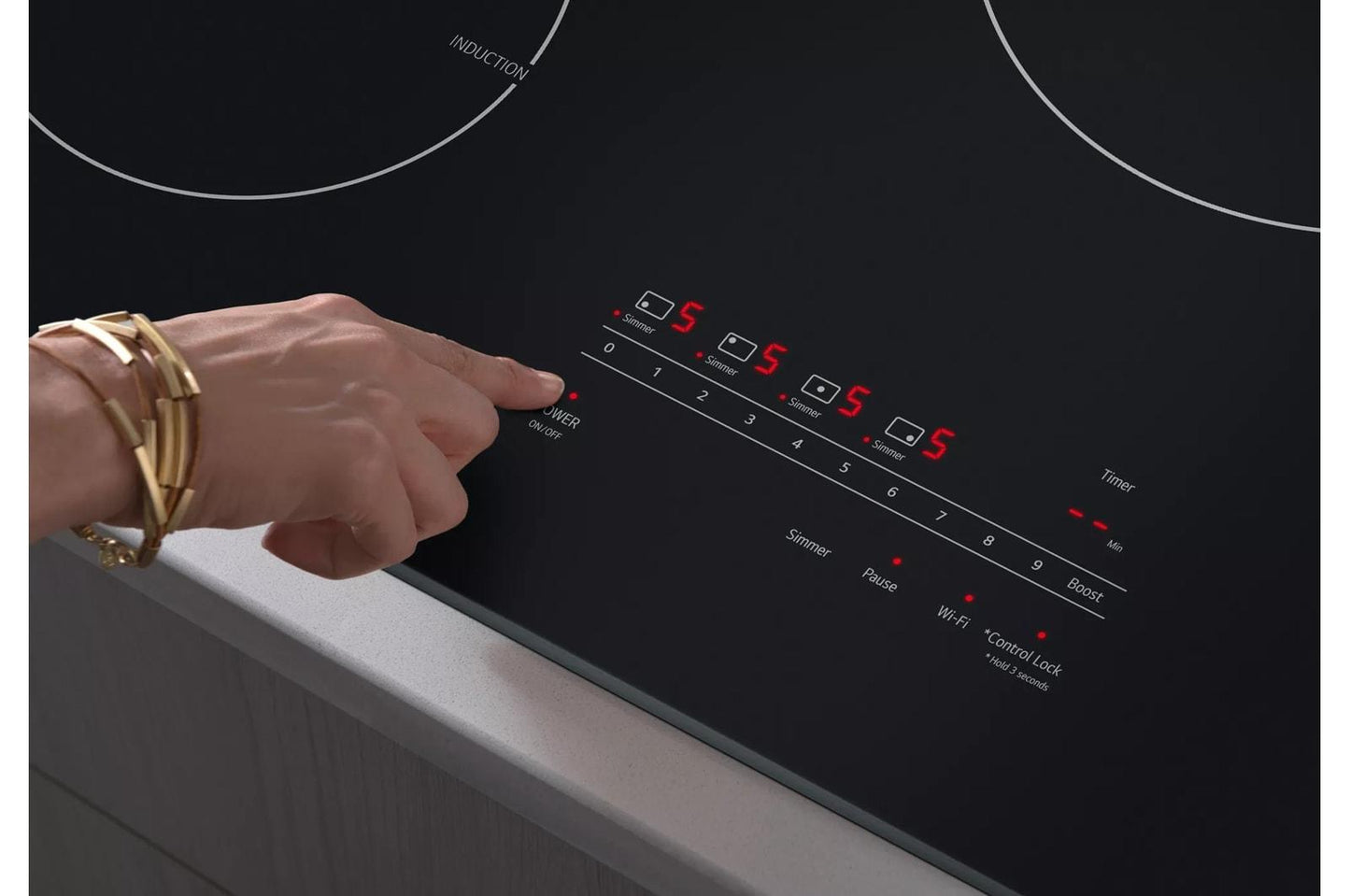 LG CBIH3013BE LG 30"" Smart Induction Cooktop With Ultraheat 4.3KW Element