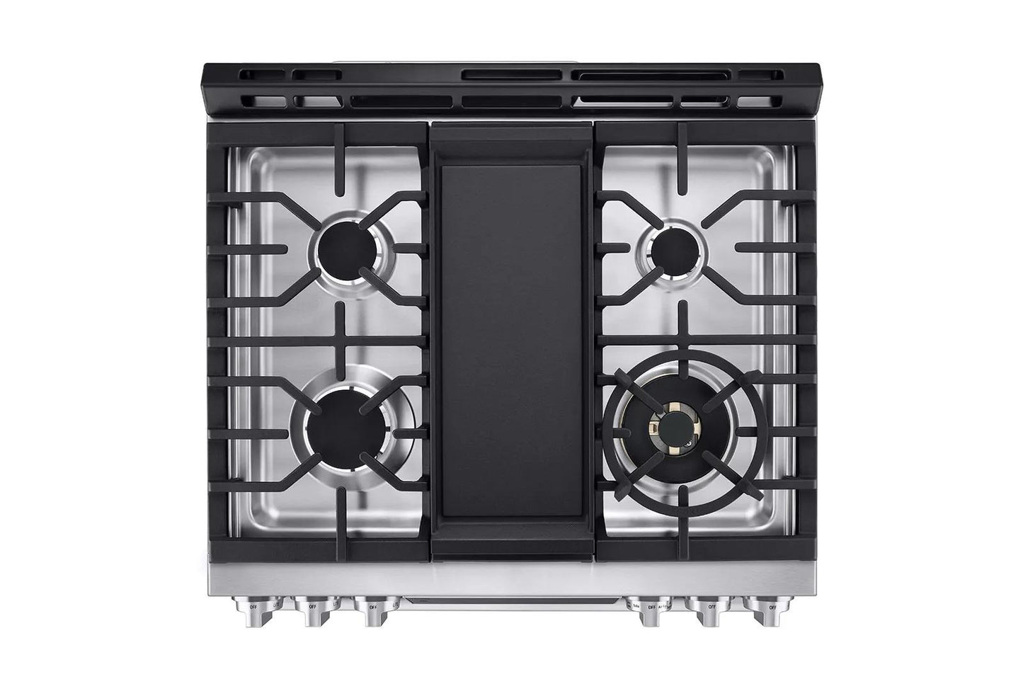 LG LSGS6338F LG Studio 6.3 Cu. Ft. Instaview Gas Slide-in Range With Probake ...