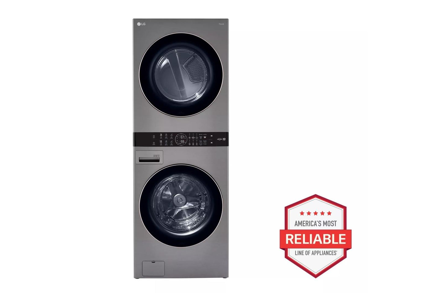 LG WKG101HVA Single Unit Front Load LG Washtower With Center Control 4.5...