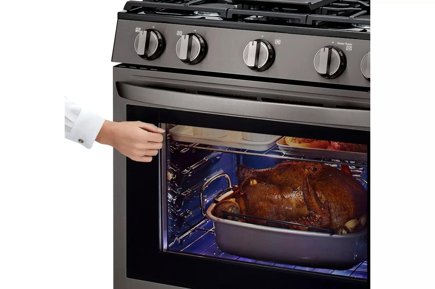 LG LRGL5825D LG 5.8 Cu Ft. Gas Single Thinq Instaview Range With Air Fry