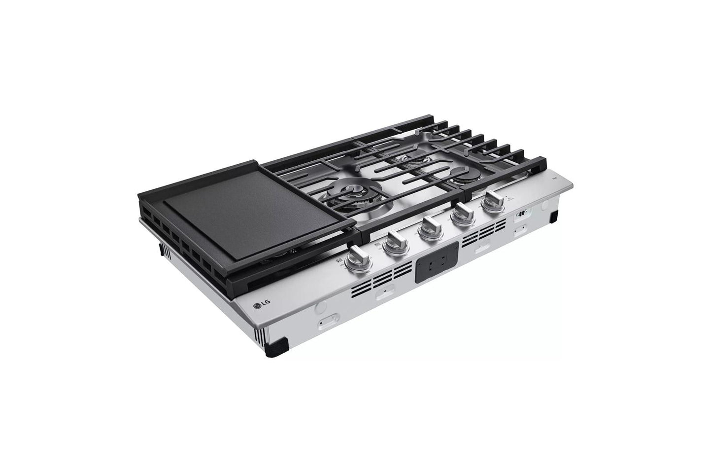 LG CBGJ3627S 36"" Smart Gas Cooktop With Ultraheat 22k BTU Dual Burner and LE...