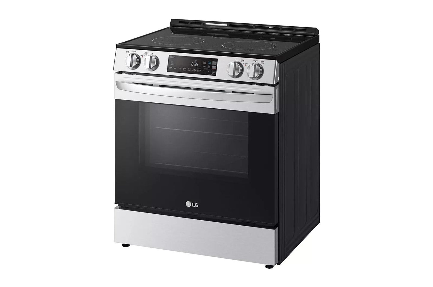 LG LSEL6331F 6.3 Cu Ft. Smart Wi-fi Enabled Electric Slide-in Range With EASYCLE...