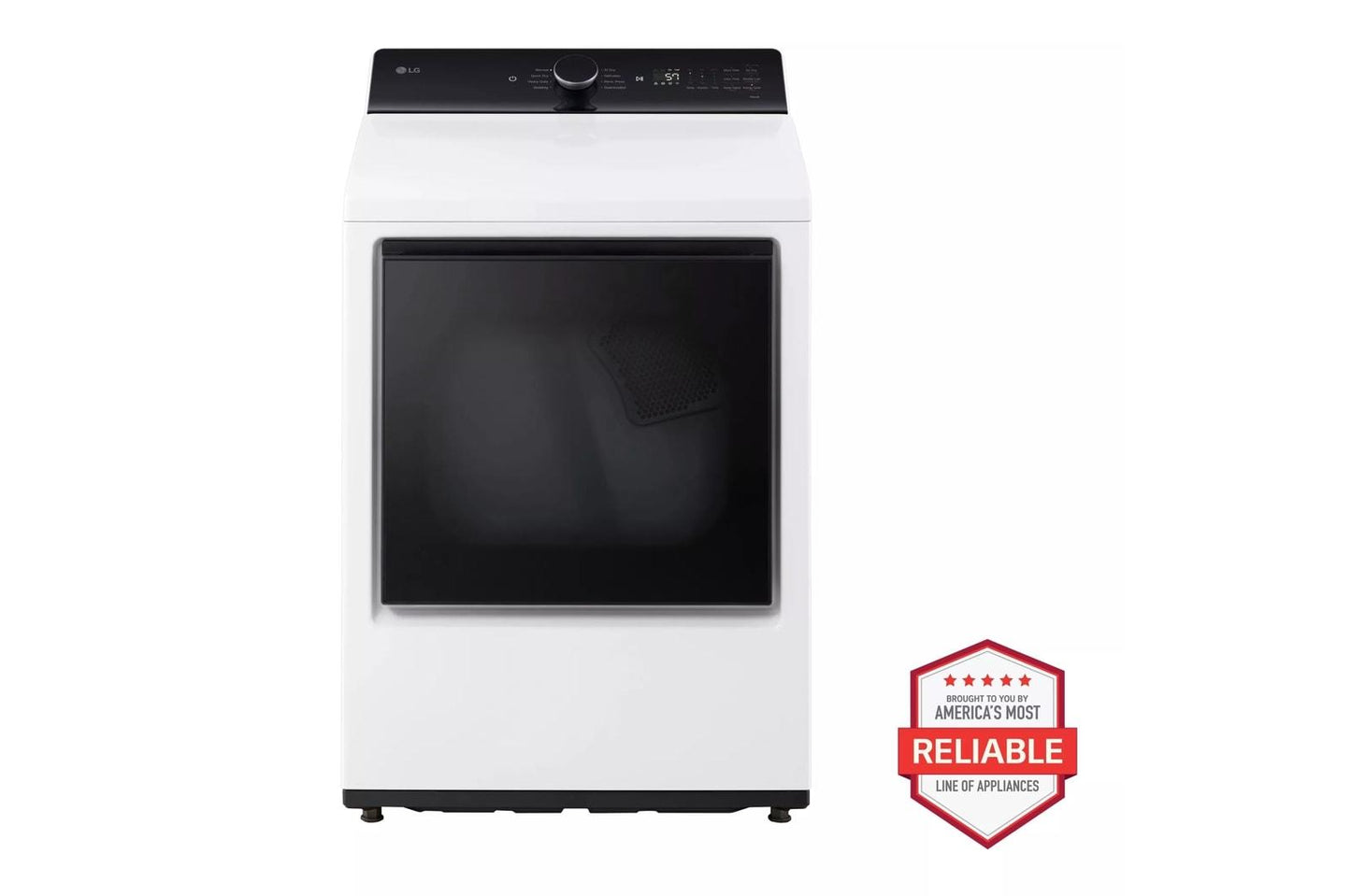 LG DLE8400WE 7.3 Cu. Ft. Ultra Large Capacity Rear Control Electric Dryer With L...