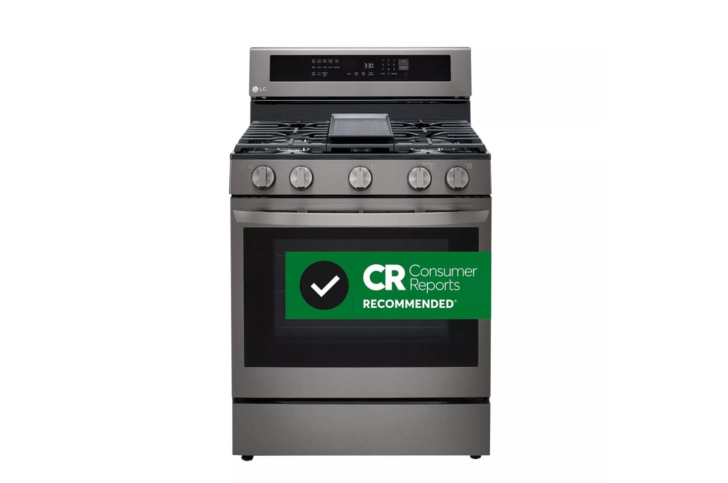 LG LRGL5825D LG 5.8 Cu Ft. Gas Single Thinq Instaview Range With Air Fry