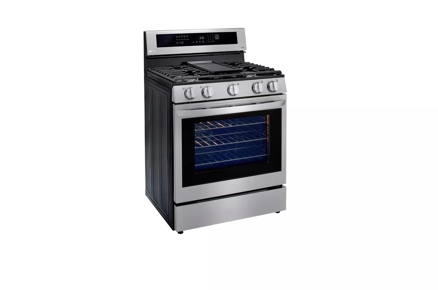 LG LRGL5825F 5.8 Cu Ft. Smart Wi-fi Enabled Gas Single Oven Instaview Range ...