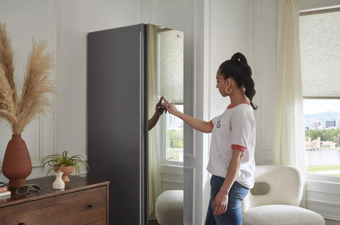 LG S3MFBN Styler - Refresh Garments In Minutes With Smart Wi-fi Enabled STEAM...