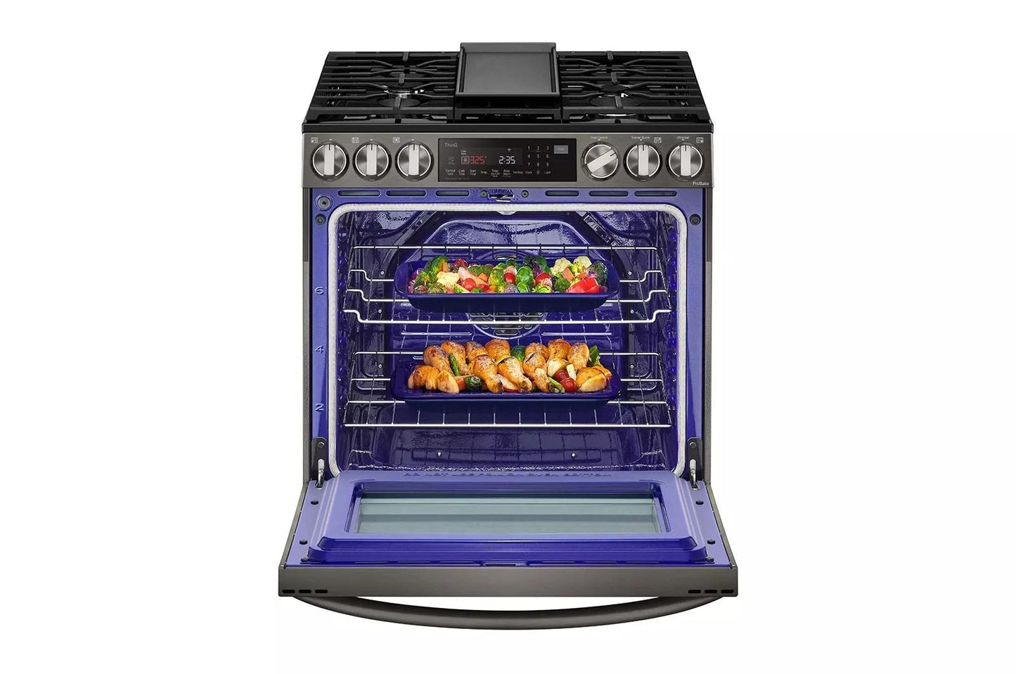 LG LSGL6335D 6.3 Cu Ft. Smart Wi-fi Enabled Probake Convection Instaview G...