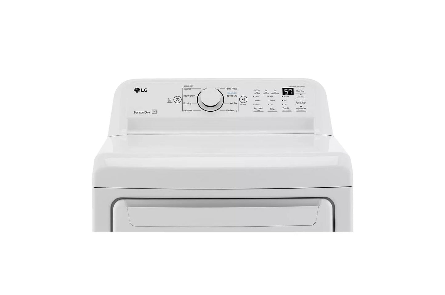 LG DLG7001W 7.3 Cu. Ft. Ultra Large Capacity Top Load Gas Dryer With Sensor DRY...