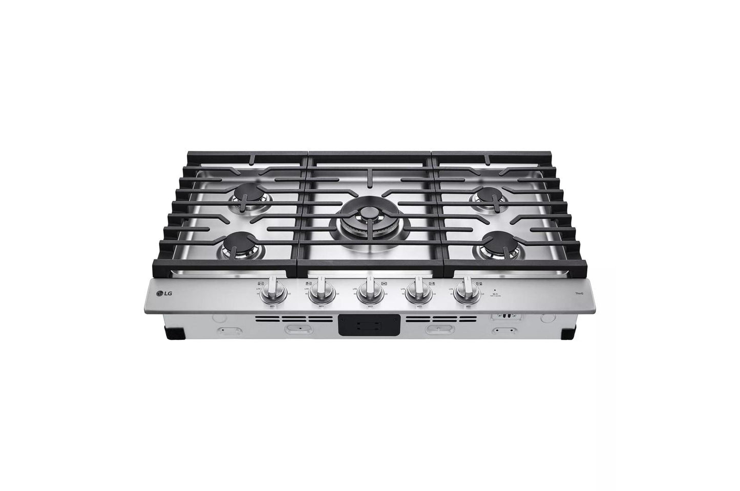 LG CBGJ3627S 36"" Smart Gas Cooktop With Ultraheat 22k BTU Dual Burner and LE...