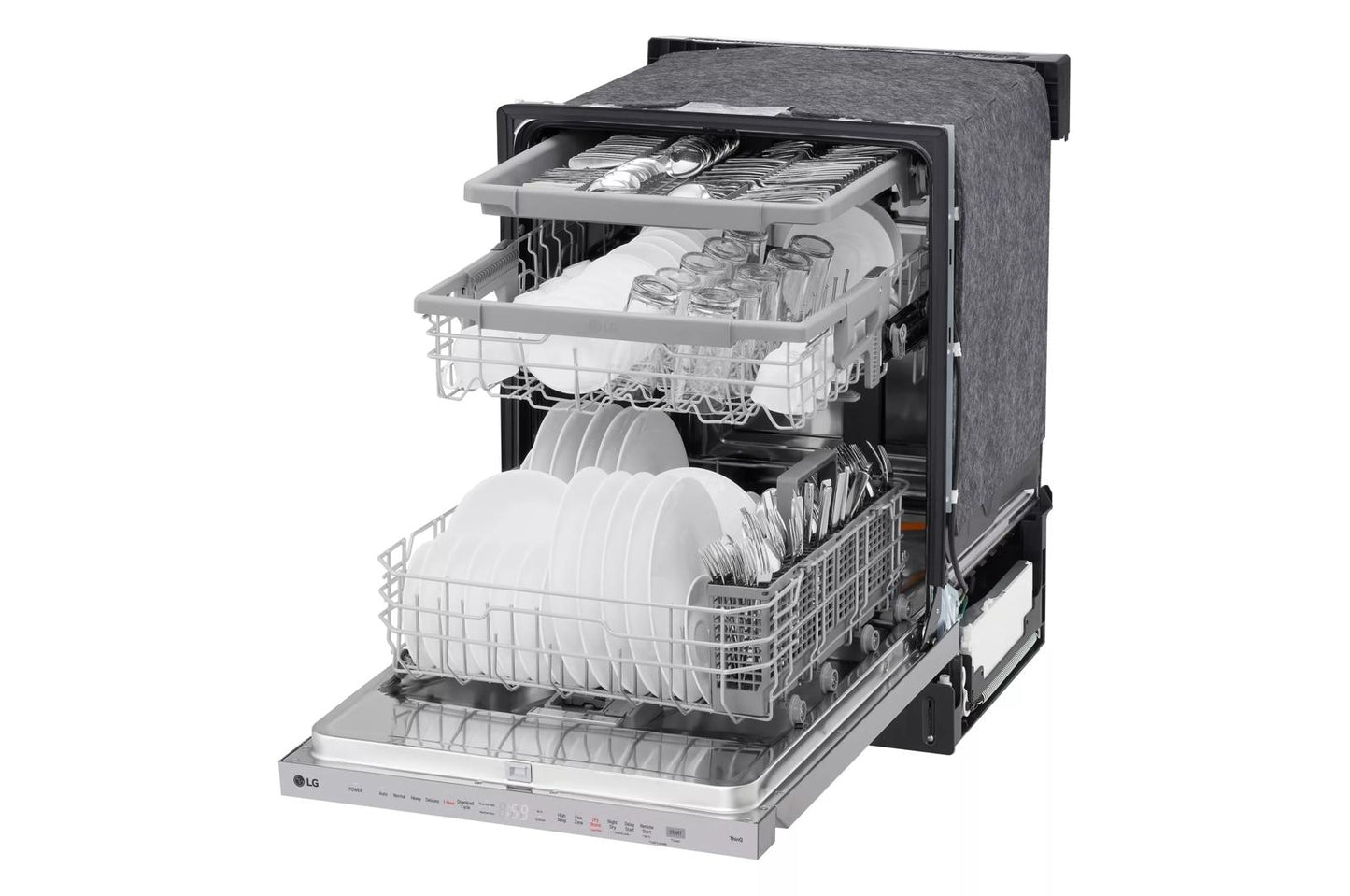 LG LDPH5554S Smart Top-control Dishwasher With 1-hour Wash & Dry, Quadwash PR...