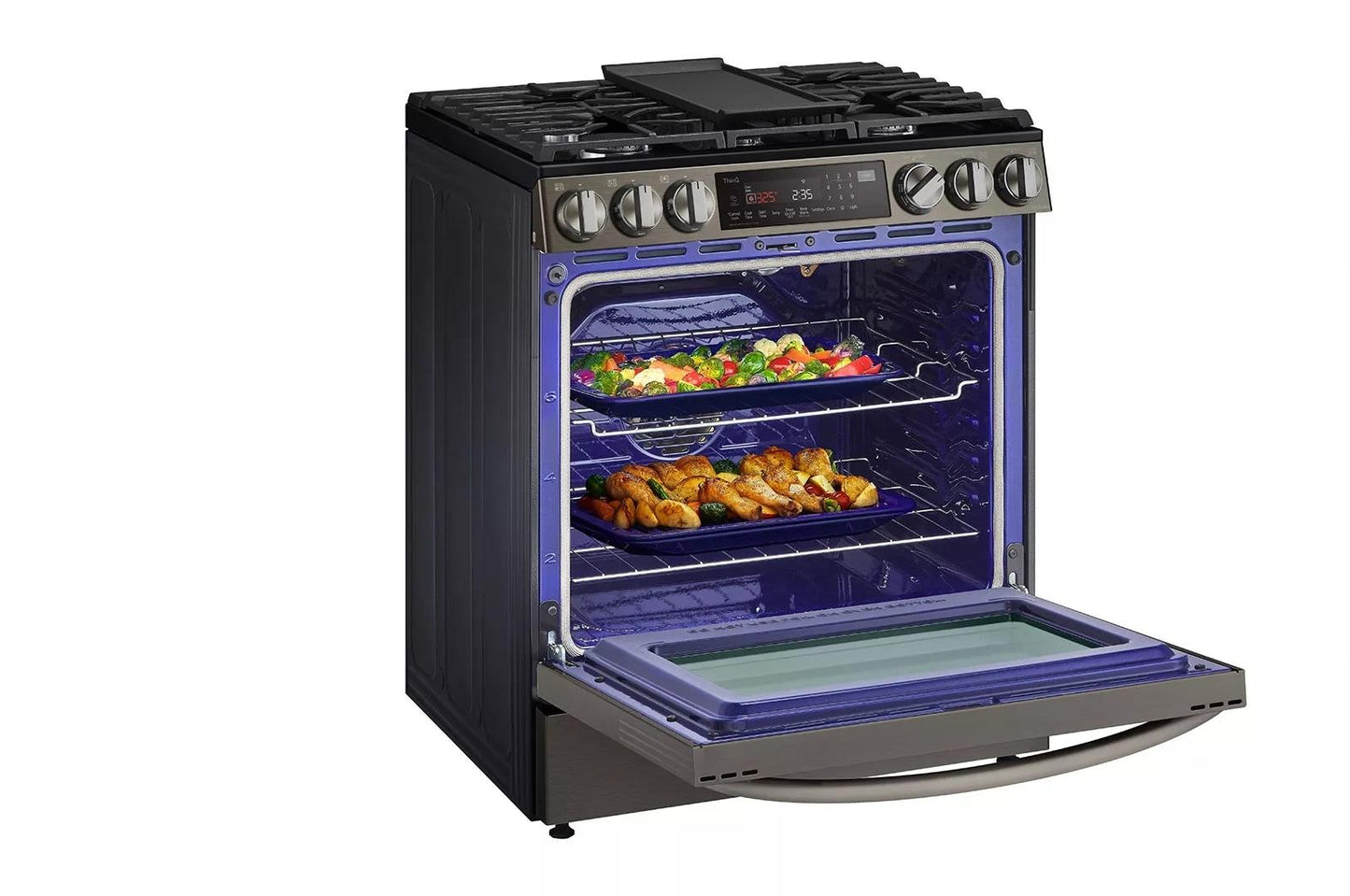 LG LSGL6335D 6.3 Cu Ft. Smart Wi-fi Enabled Probake Convection Instaview G...