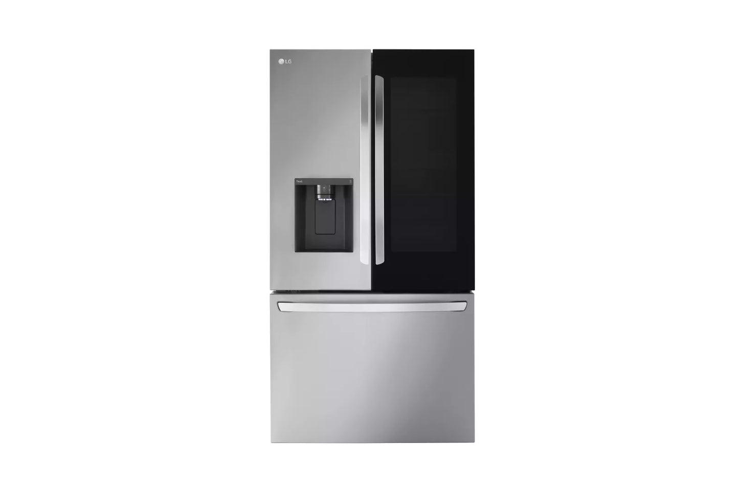 LG LRFOC2606S 26 Cu. Ft. Smart Instaview Counter-depth French Door Refrigerator