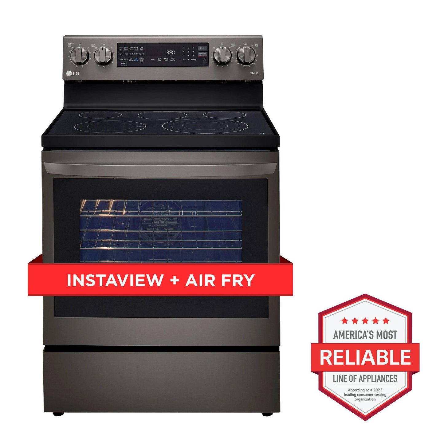 LG LREL6325D 6.3 Cu Ft. Smart Wi-fi Enabled Electric Single Oven Instaview R...
