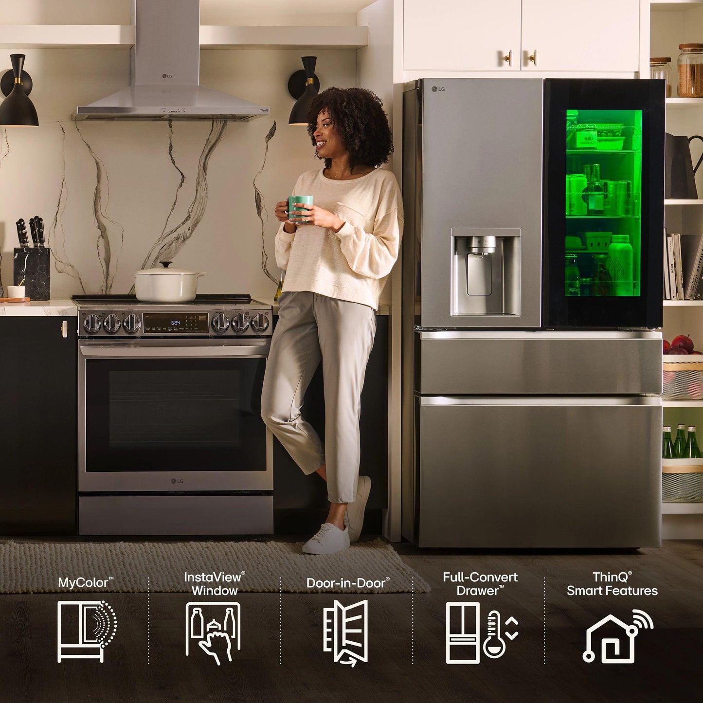 LG LF29S8365S 29 Cu. Ft. Smart Instaview Standard-depth Max 4-door French ...