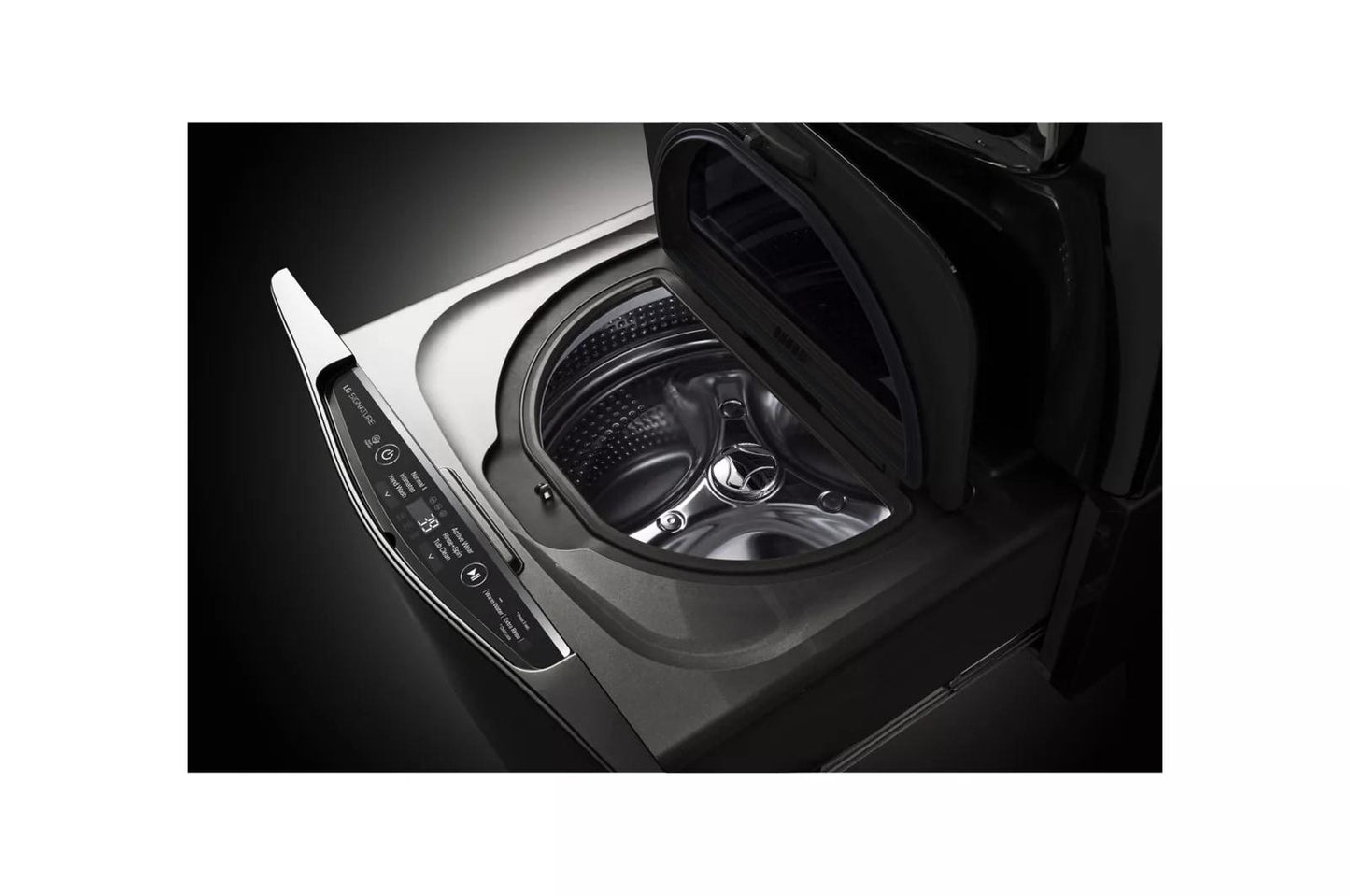 LG WD205CK LG Signature: 1.0 Cu. Ft. LG Sidekick Pedestal Washer, LG Twinwash ...