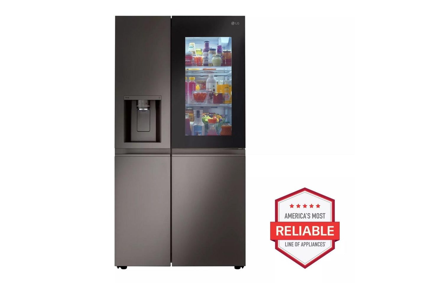 LG LRSOS2706D LG 27 Cu. Ft. Side-by-side Instaview Refrigerator